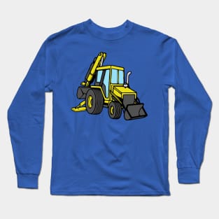 Construction Backhoe Loader Long Sleeve T-Shirt